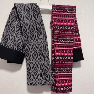 COMBO PACK** No Boundaries Pink Black Gray High Waisted Leggings Size Small